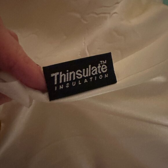 Italian Wool Lady Day Coat w/ Thinsulate VINTAGE Petite Size 4 Yellow - Picture 10 of 10